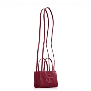 Telfar Oxblood Small Shopping Tote